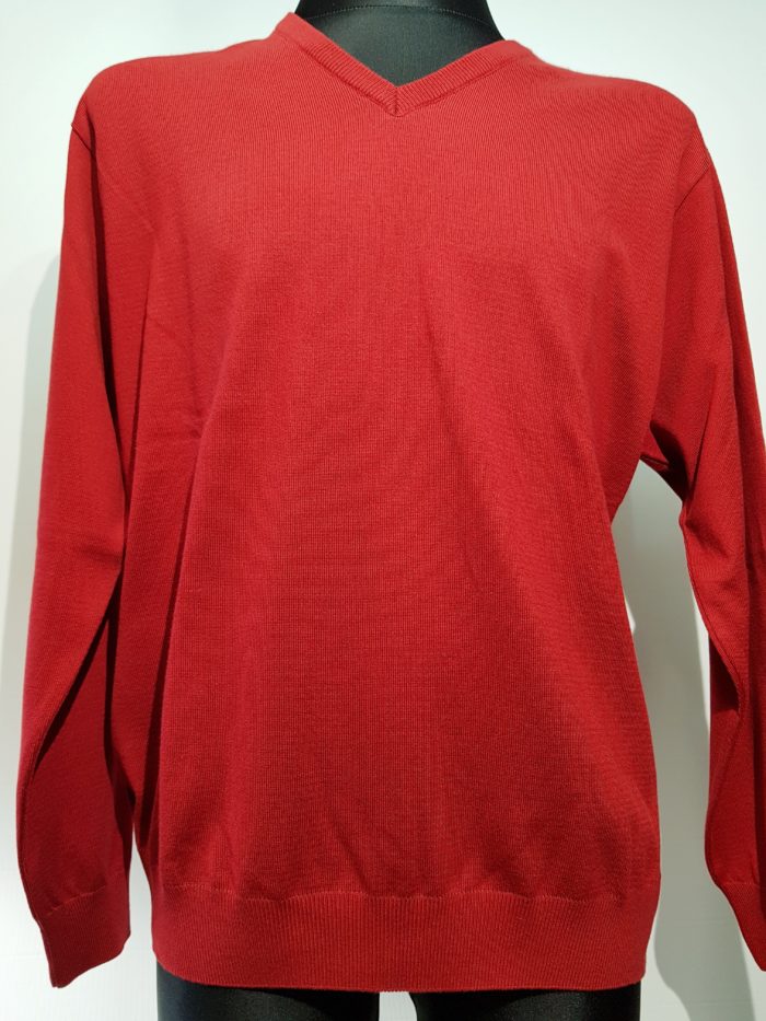Sweter męski w serek - szpic - obrazek 2